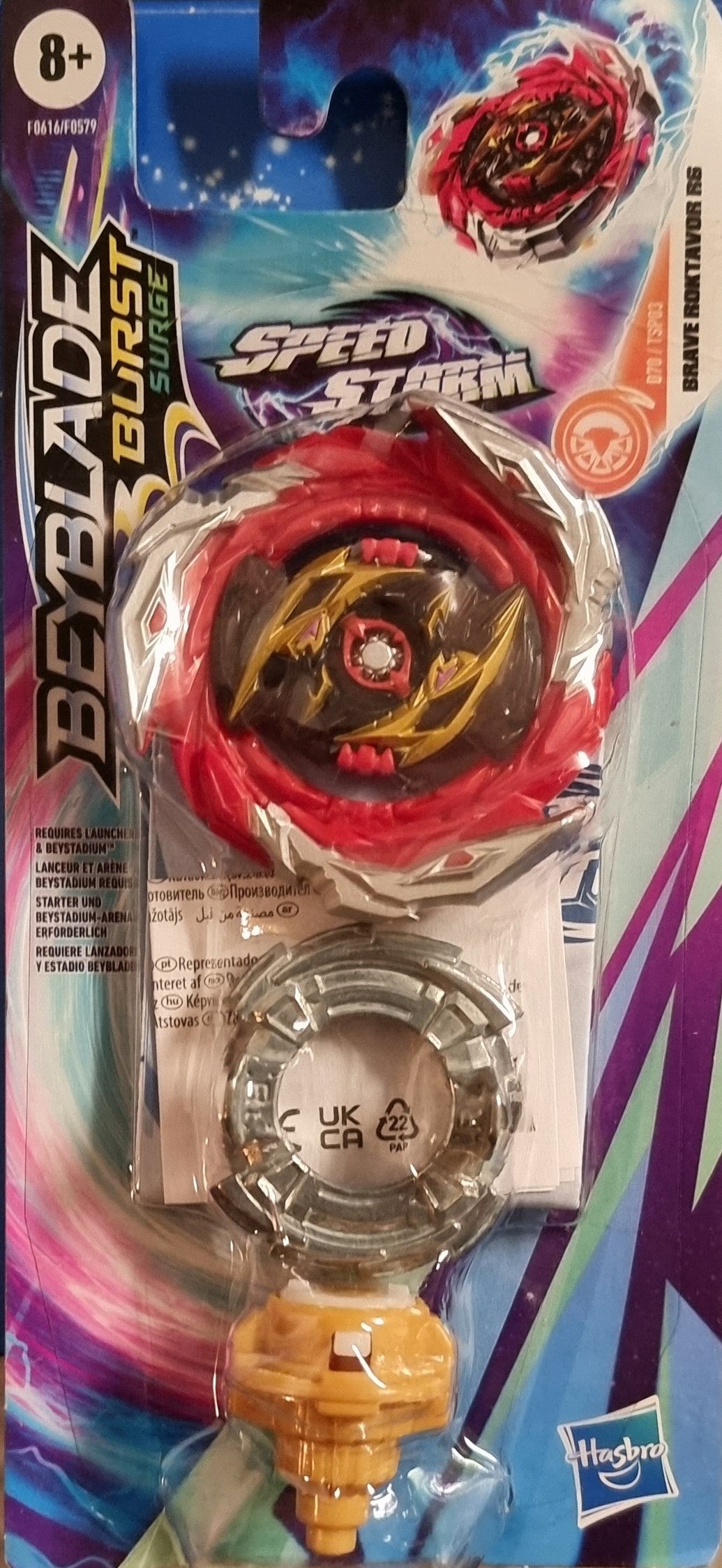 BEYBLADE F0616 Burst Surge Speedstorm Brave Roktavor R6 Kreisel Einzelpack