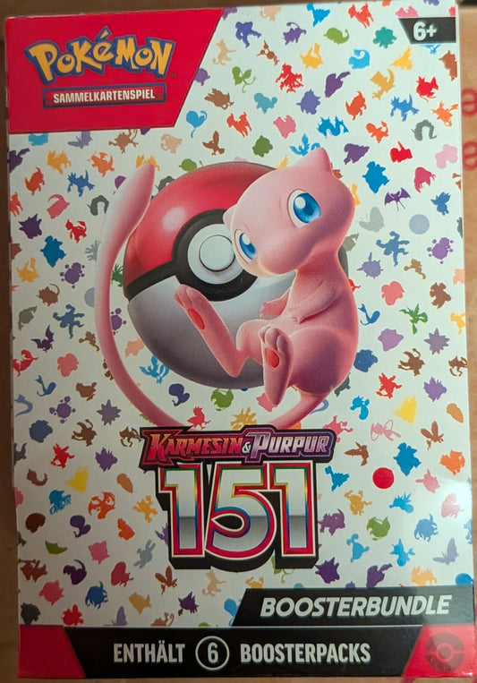 Teilen Pokemon Karmesin & Purpur 151 Booster Bundle Deutsch Neu