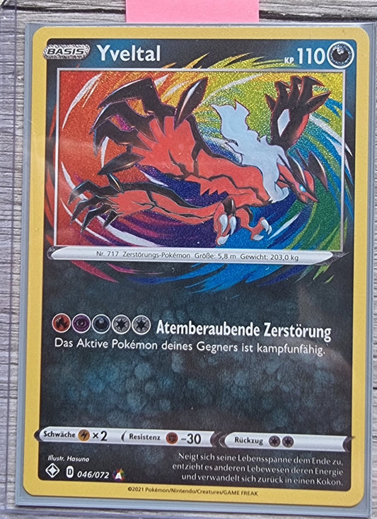 Pokemon Karte Yveltal Glänzendes Schicksal Deutsch