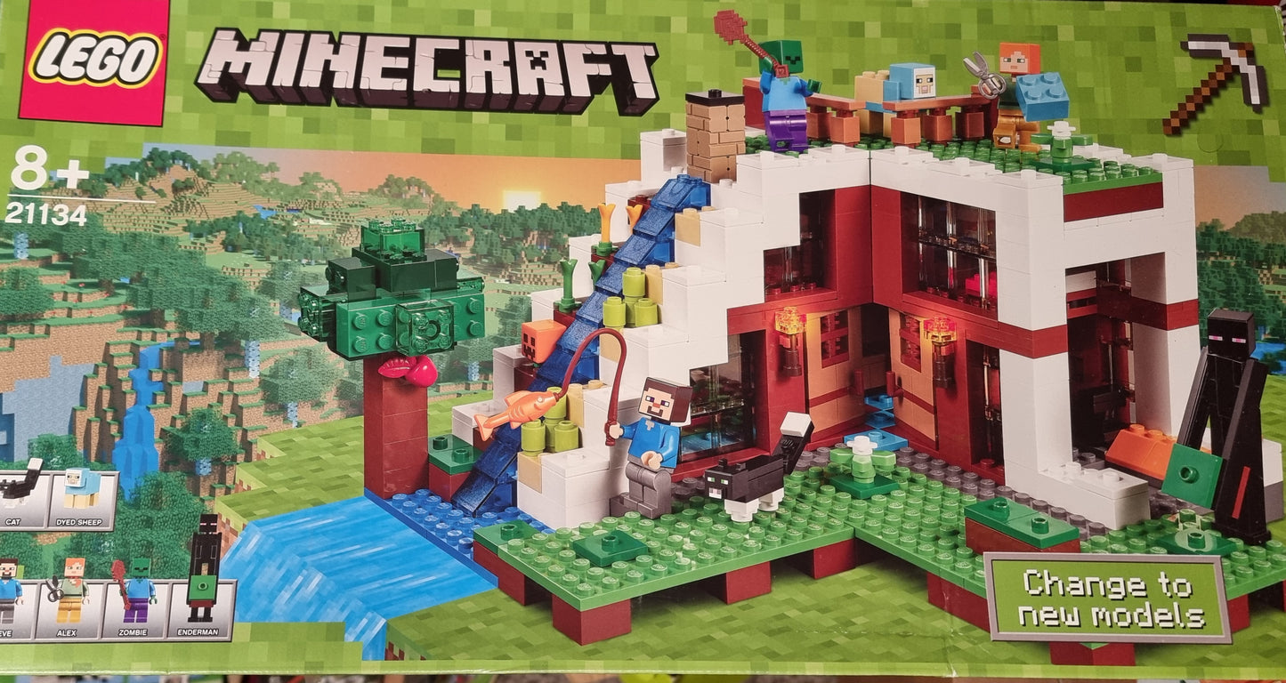 LEGO® Minecraft 21134 Unterschlupf im Wasserfall gebraucht