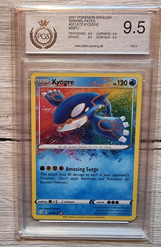 Pokemon Karte Kyogre PGS 9.5 Shining Fates Englisch